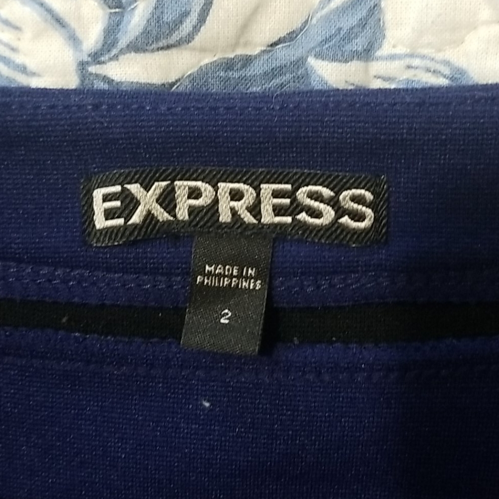 Express Color Block Stretchy Mini Skirt - Picture 3 of 4